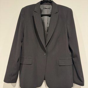 Tahari Solid Single Button Blazer - Size 16